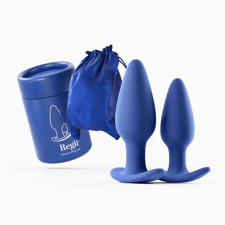 Biird Regii 2-Piece Anal Plug Set Blue Biird Regii 2-Piece Anal Plug Set Blue