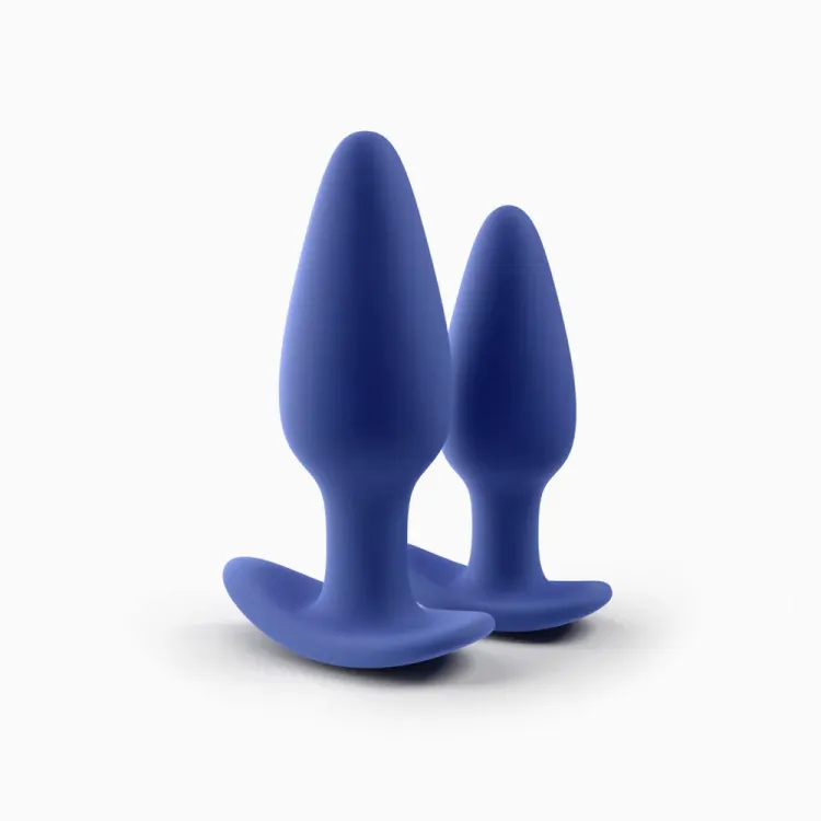Biird Regii 2-Piece Anal Plug Set Blue Biird Regii 2-Piece Anal Plug Set Blue