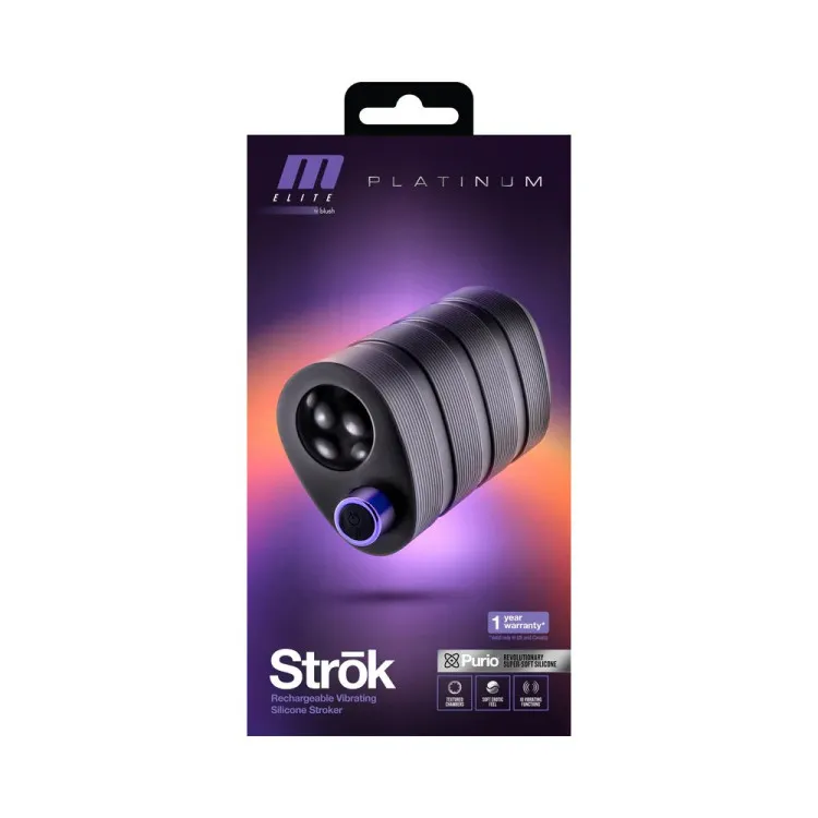 M Elite Platinum Strok Vibrating Stroker M Elite Platinum Strok Vibrating Stroker