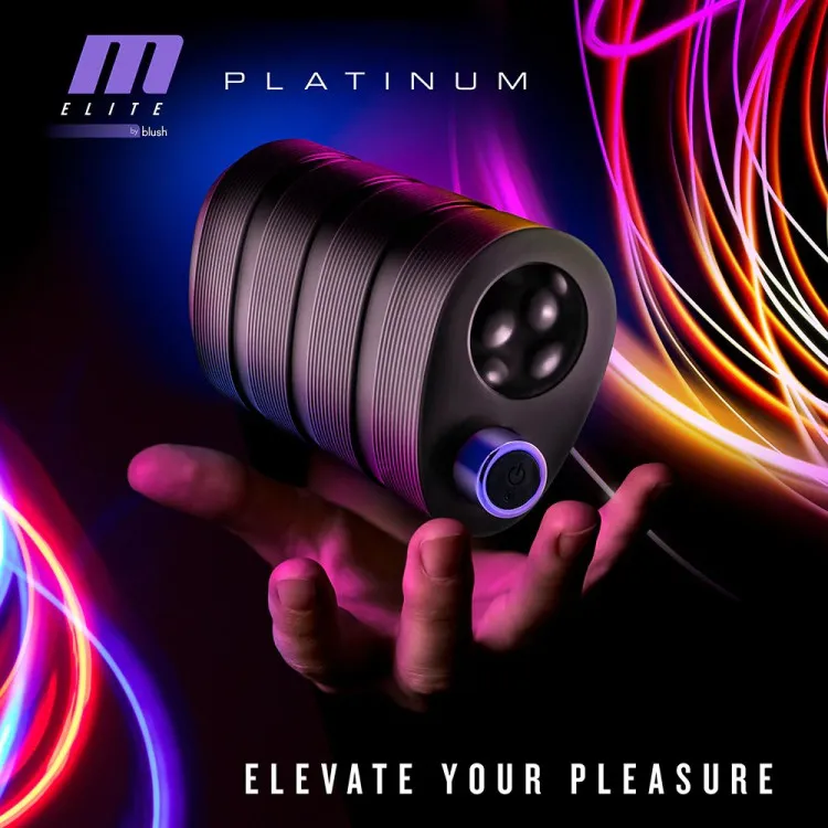M Elite Platinum Strok Vibrating Stroker M Elite Platinum Strok Vibrating Stroker
