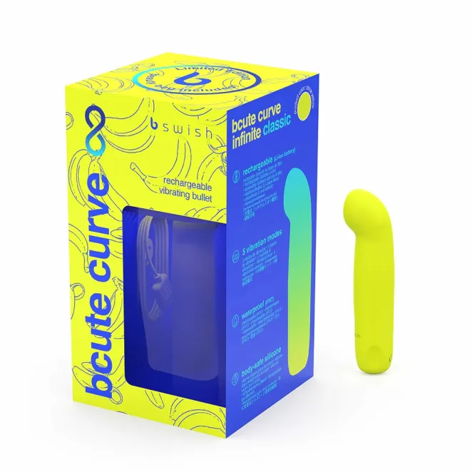 Bcute Curve Classic Bullet Vibrator Citrus Yellow