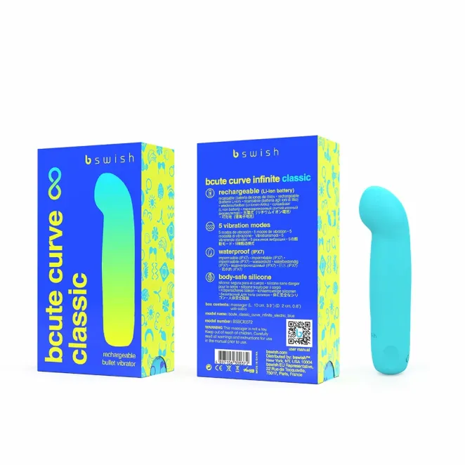 Bcute Curve Classic Bullet Vibrator Electric Blue