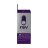 VeDO Rev Vibrating Couples Cock Ring with Clitoral Stimulator Purple