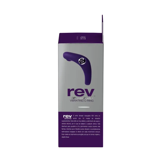 VeDO Rev Vibrating Couples Cock Ring with Clitoral Stimulator Purple