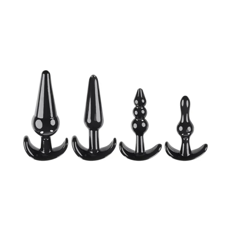 Intro To Plugs 4-Piece Anal Butt Plug Set Intro To Plugs 4-Piece Anal Butt Plug Set