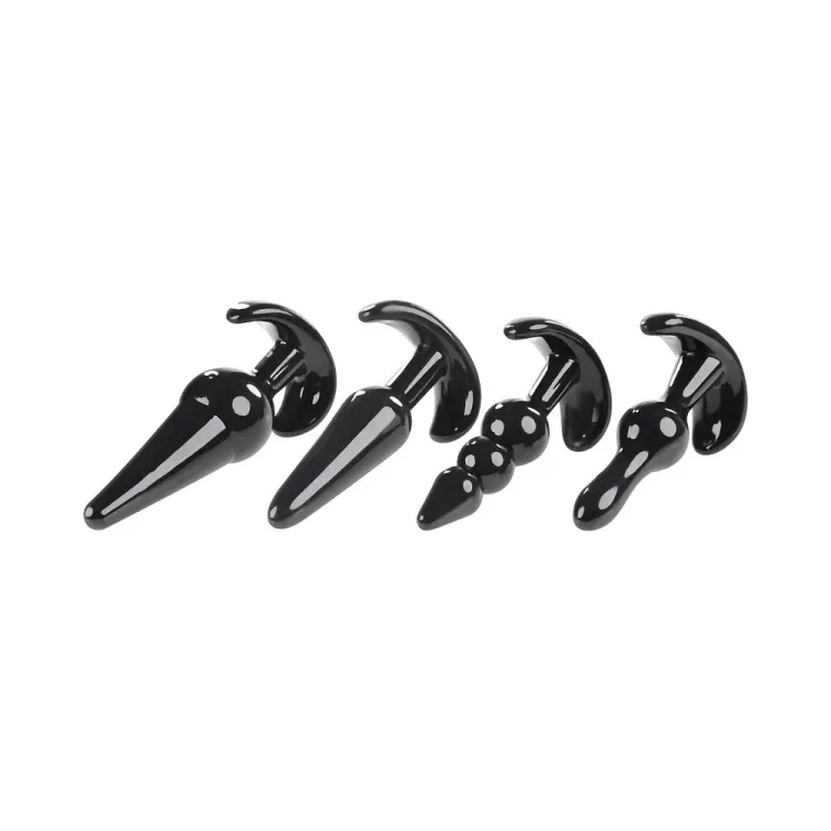 Intro To Plugs 4-Piece Anal Butt Plug Set Intro To Plugs 4-Piece Anal Butt Plug Set