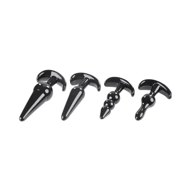 Intro To Plugs 4-Piece Anal Butt Plug Set Intro To Plugs 4-Piece Anal Butt Plug Set