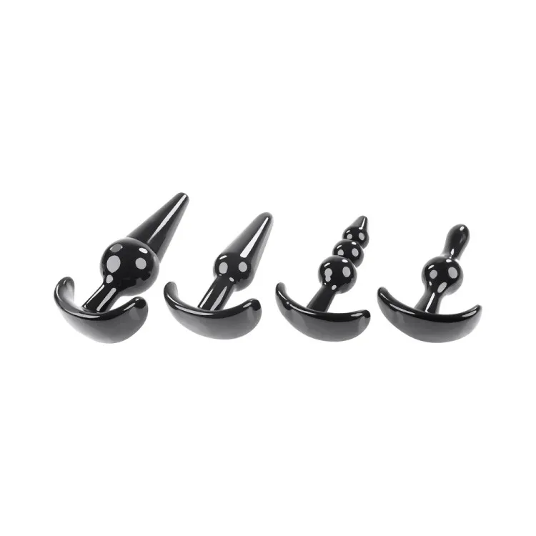 Intro To Plugs 4-Piece Anal Butt Plug Set Intro To Plugs 4-Piece Anal Butt Plug Set
