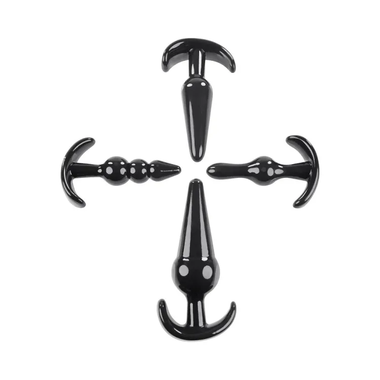 Intro To Plugs 4-Piece Anal Butt Plug Set Intro To Plugs 4-Piece Anal Butt Plug Set