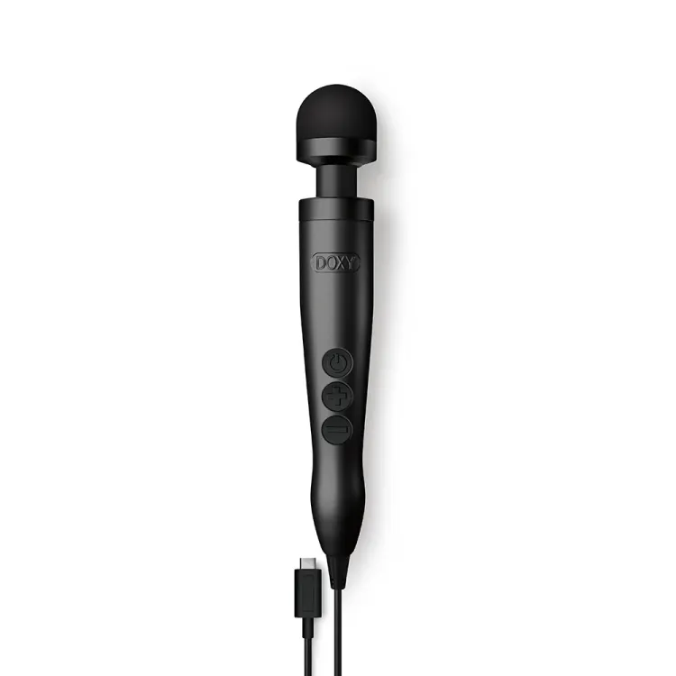 Doxy USB-C Wand Vibrator Matte Black Doxy USB-C Wand Vibrator Matte Black