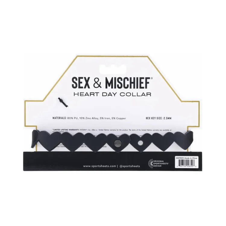 Sex & Mischief Heart Day Collar Sex & Mischief Heart Day Collar