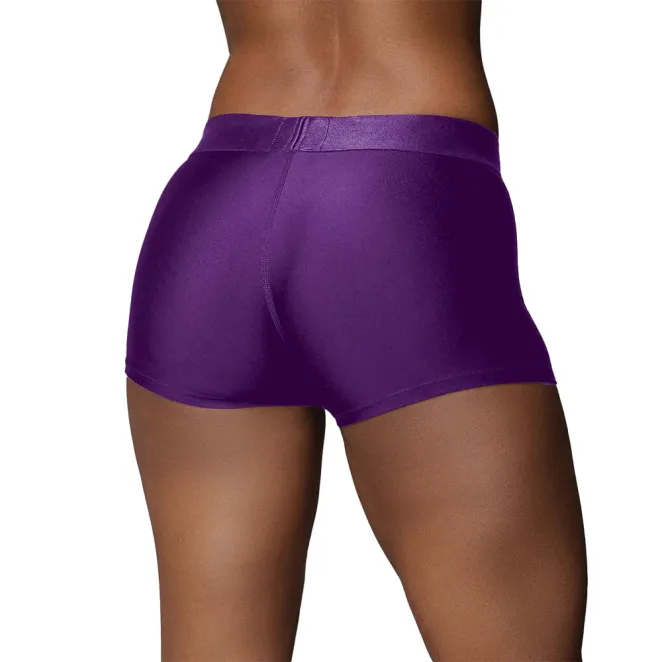 Vibrating Strap-on Boxer Purple