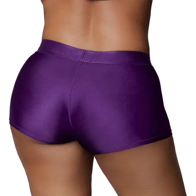 Vibrating Strap-on Boxer Purple