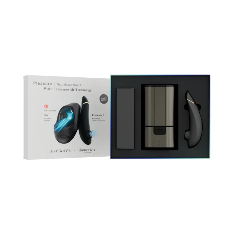 Arcwave x Womanizer Pleasure Pair: Ion + Premium 2 Black Arcwave x Womanizer Pleasure Pair: Ion + Premium 2 Black