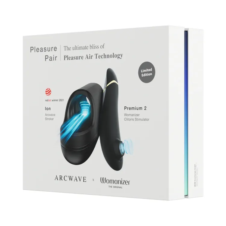 Arcwave x Womanizer Pleasure Pair: Ion + Premium 2 Black Arcwave x Womanizer Pleasure Pair: Ion + Premium 2 Black