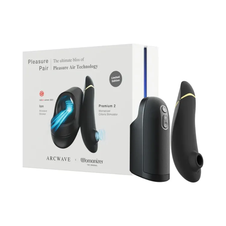 Arcwave x Womanizer Pleasure Pair: Ion + Premium 2 Black Arcwave x Womanizer Pleasure Pair: Ion + Premium 2 Black