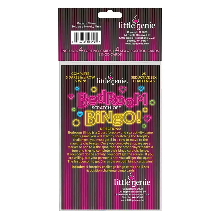Bedroom Bingo Bedroom Bingo