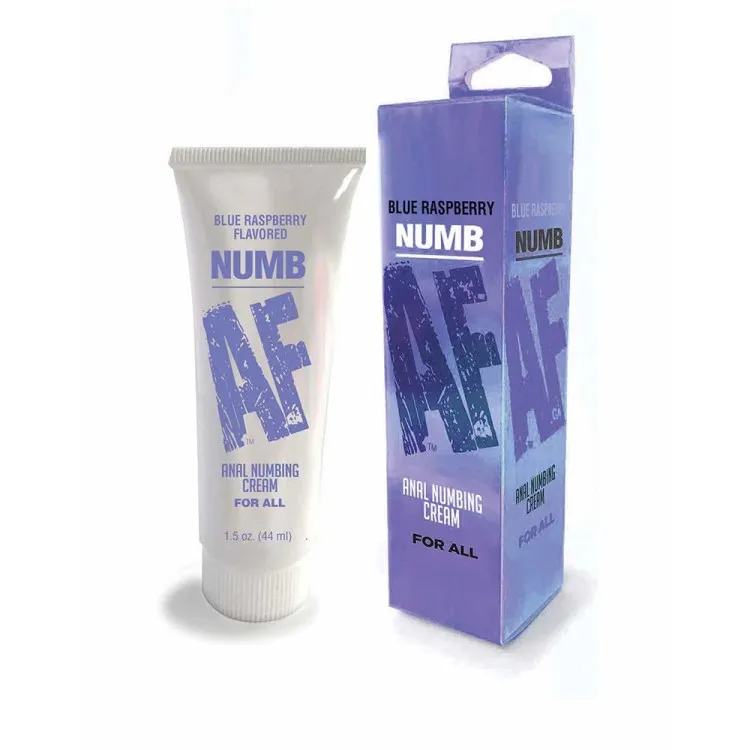 Numb AF Anal Desensitizer Blue Raspberry 1.5 oz. (88653) by Little Genie Productions | Lubricants | SlipDix.com Numb AF Anal Desensitizer Blue Raspberry 1.5 oz. (88653) | SlipDix.com
