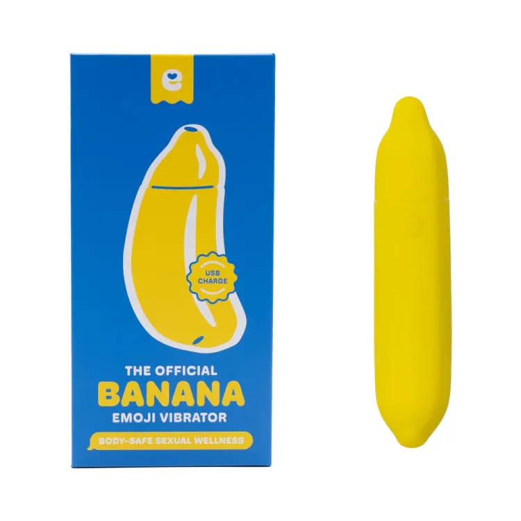 Emojibator Banana Bullet Vibrator Yellow Emojibator Banana Bullet Vibrator Yellow