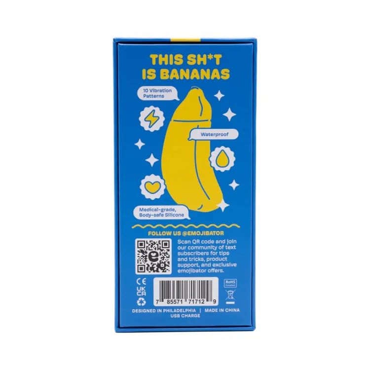 Emojibator Banana Bullet Vibrator Yellow Emojibator Banana Bullet Vibrator Yellow