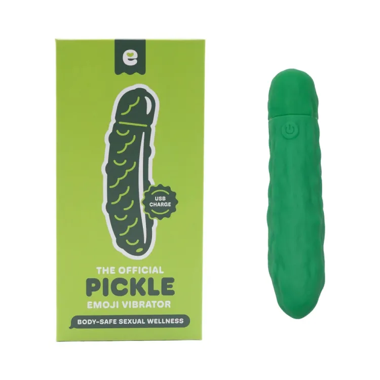 Emojibator Pickle Bullet Vibrator Green Emojibator Pickle Bullet Vibrator Green