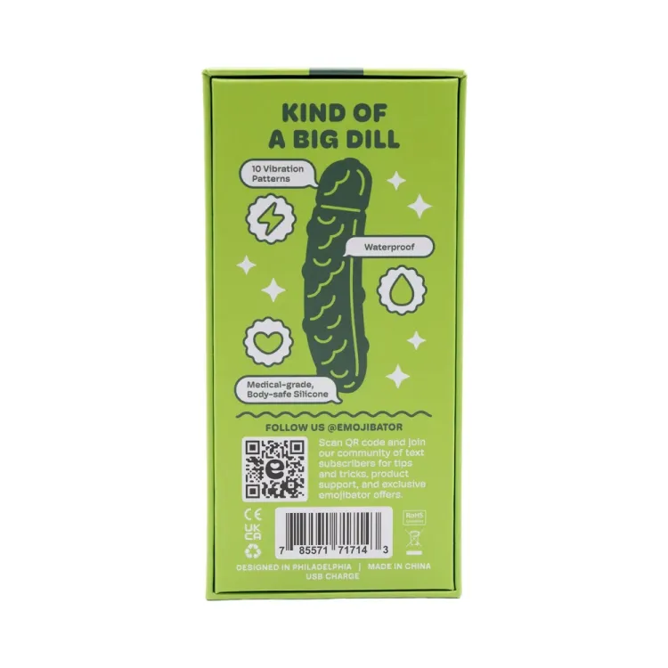 Emojibator Pickle Bullet Vibrator Green Emojibator Pickle Bullet Vibrator Green