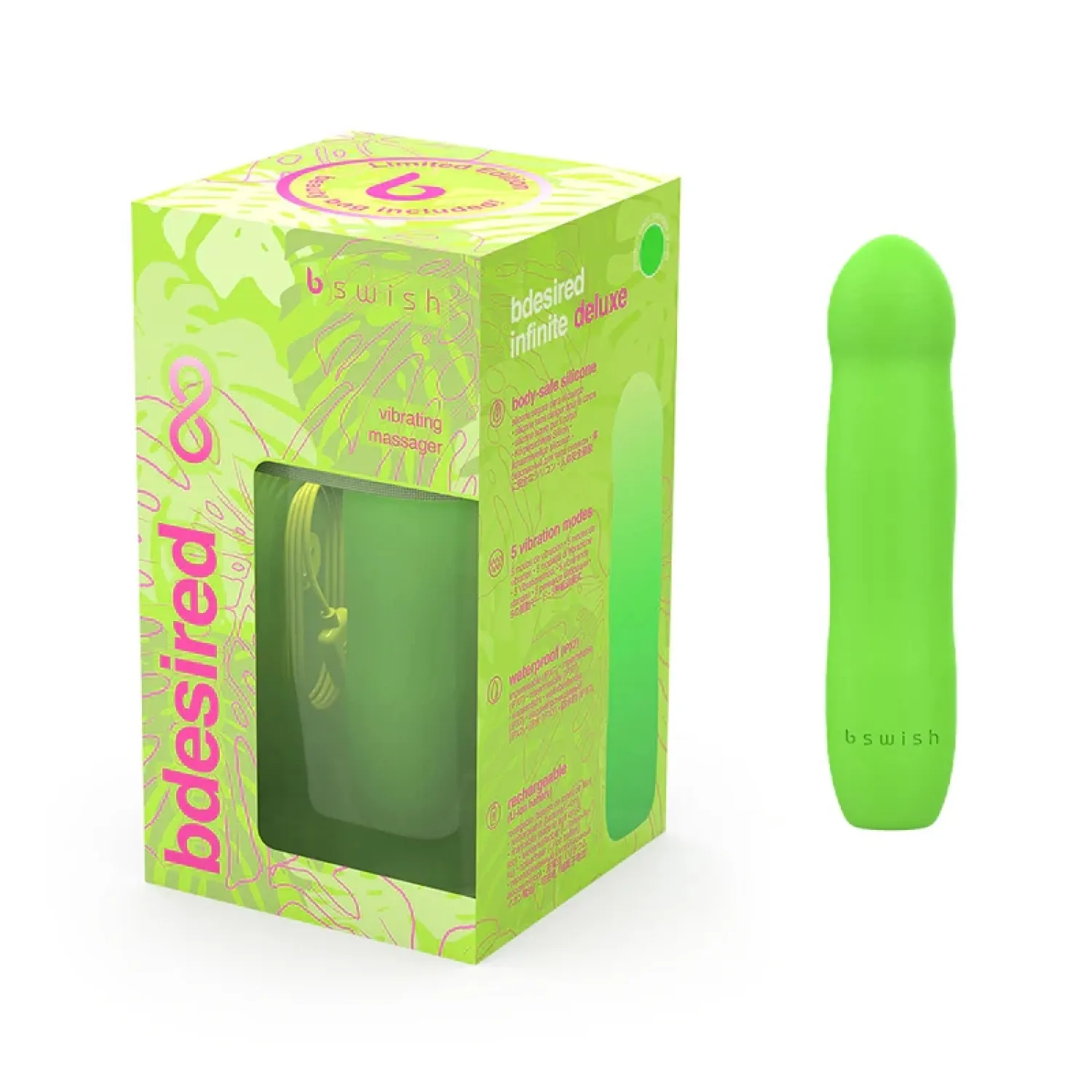 Bdesired Infinite Deluxe Bullet Vibrator Paradise Green