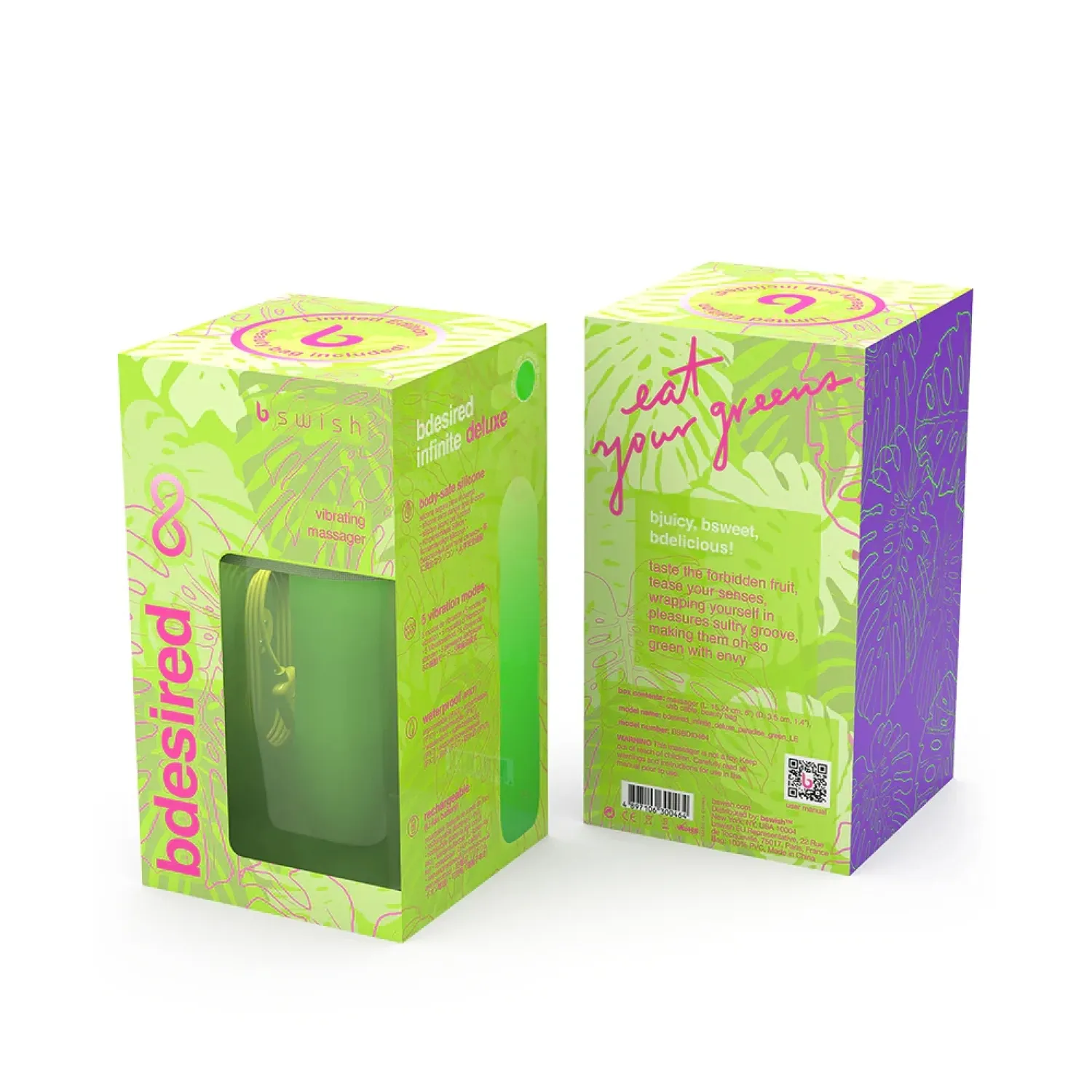 Bdesired Infinite Deluxe Bullet Vibrator Paradise Green