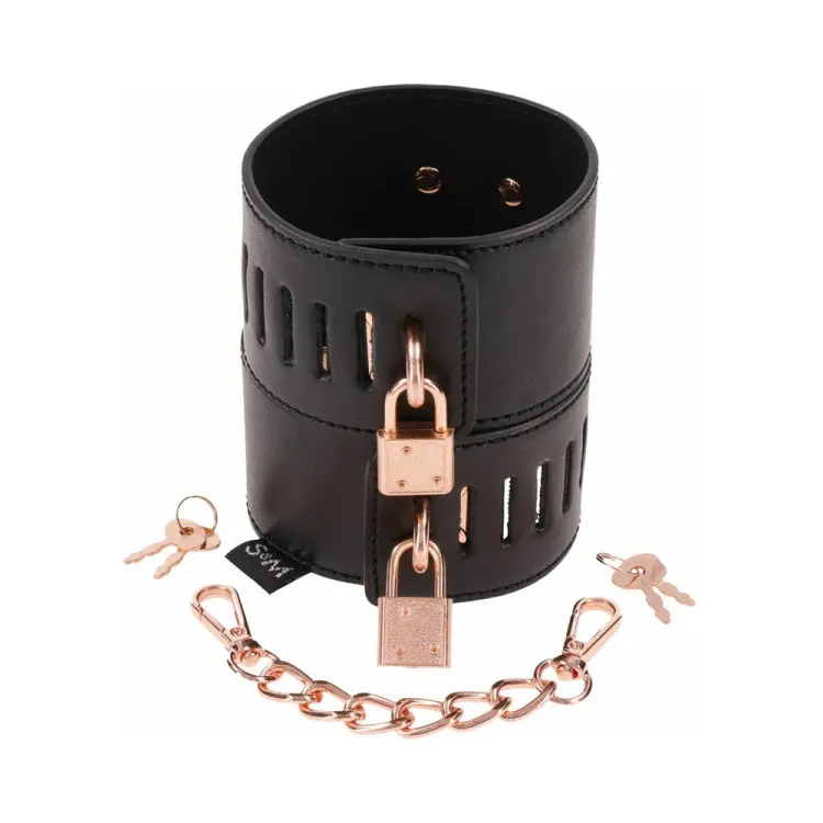 Sex & Mischief Brat Locking Cuffs Sex & Mischief Brat Locking Cuffs
