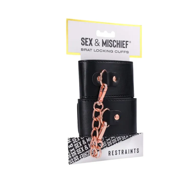 Sex & Mischief Brat Locking Cuffs Sex & Mischief Brat Locking Cuffs