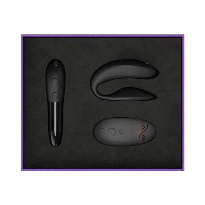 We-Vibe 15 Year Anniversary Couples Vibrator Set Black