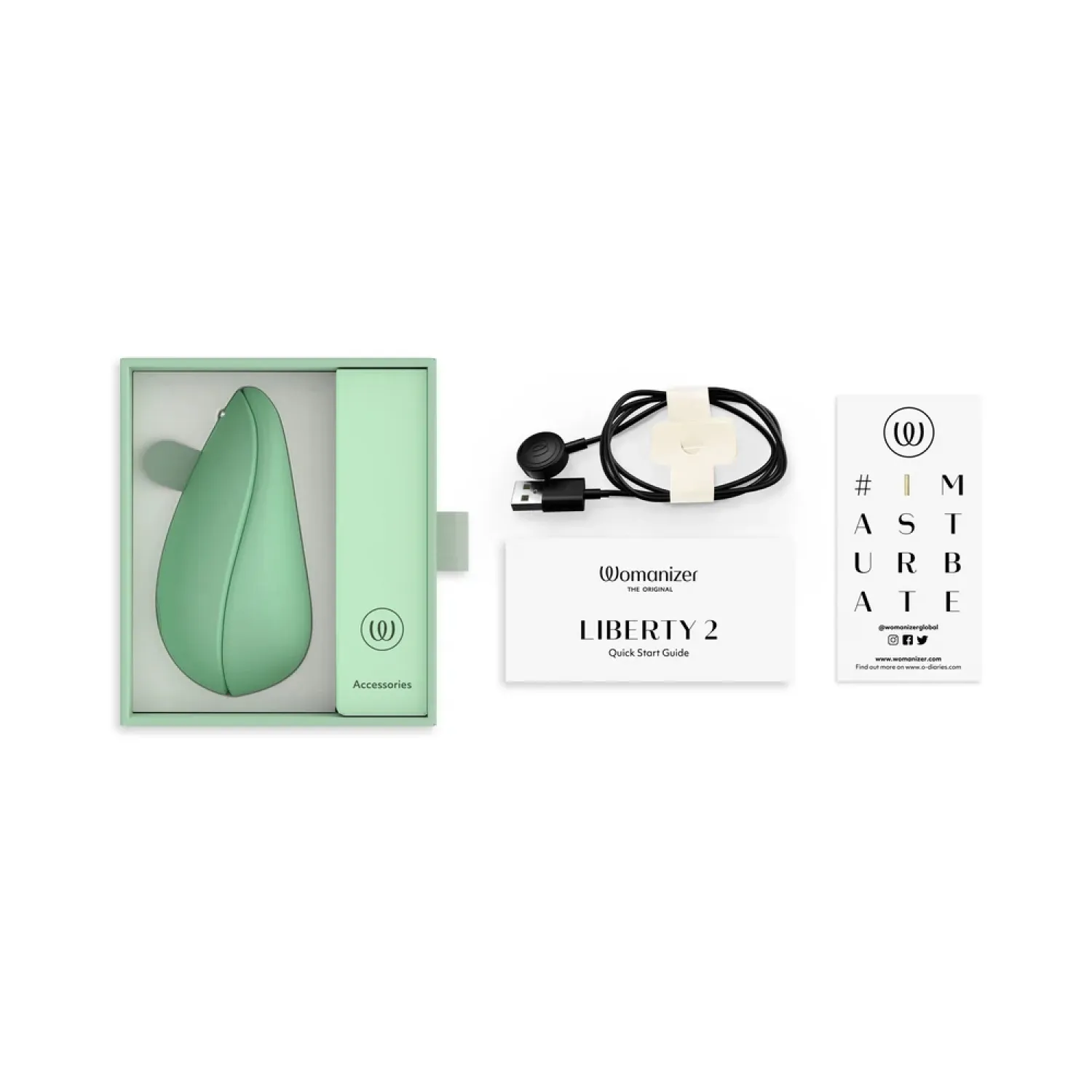 Womanizer Liberty 2 Pleasure Air Clitoral Stimulator Sage