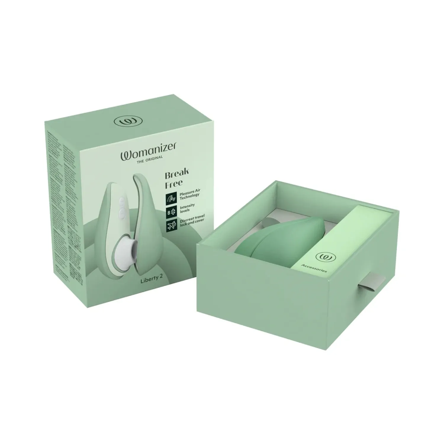 Womanizer Liberty 2 Pleasure Air Clitoral Stimulator Sage