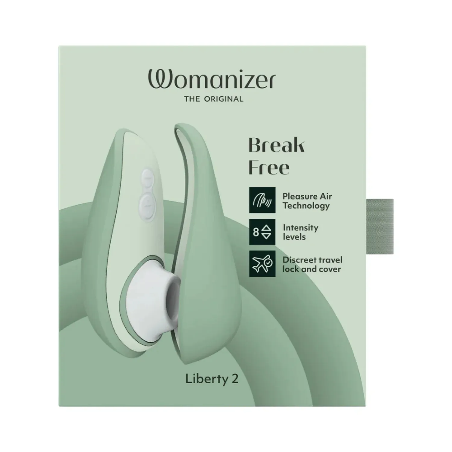 Womanizer Liberty 2 Pleasure Air Clitoral Stimulator Sage