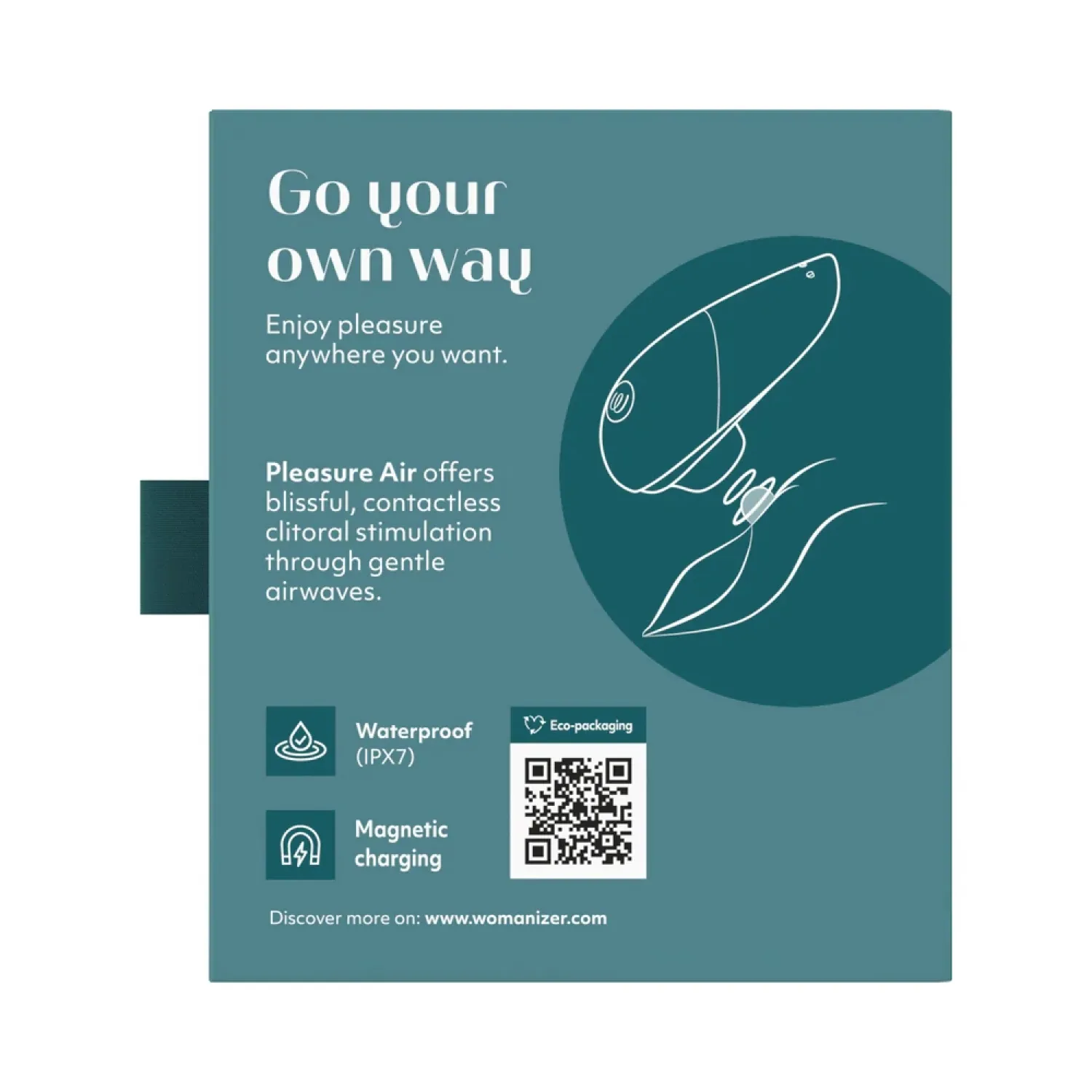 Womanizer Liberty 2 Pleasure Air Clitoral Stimulator Dark Petrol