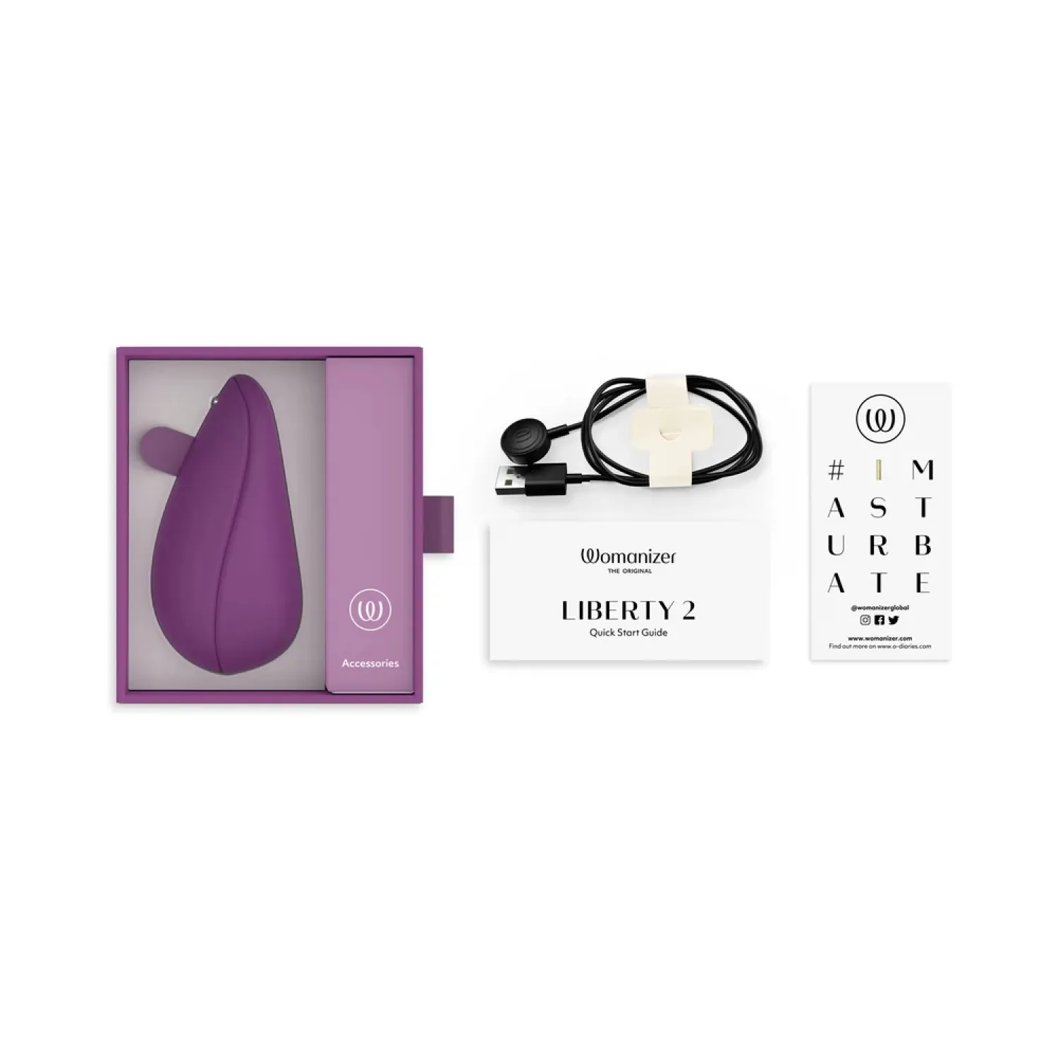 Womanizer Liberty 2 Clitoral Stimulator in Purple