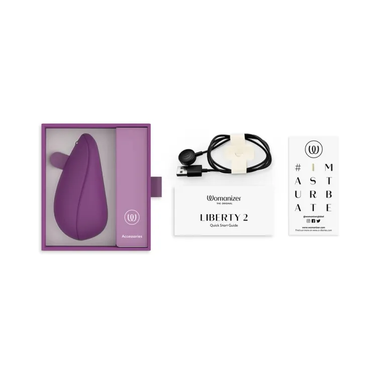 Womanizer Liberty 2 Clitoral Stimulator in Purple Womanizer Liberty 2 Clitoral Stimulator in Purple