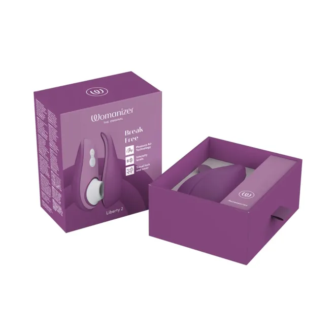 Womanizer Liberty 2 Travel Clitoral Suction Stimulator Purple