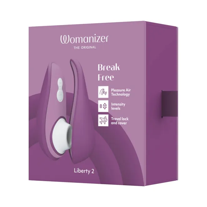 Womanizer Liberty 2 Travel Clitoral Suction Stimulator Purple