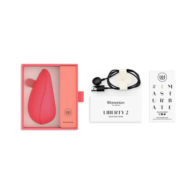 Womanizer Liberty 2 Travel Clitoral Suction Stimulator Pink