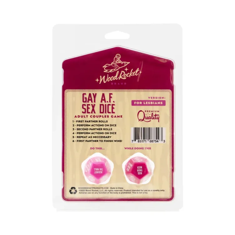 Gay AF Sex Dice: Lesbians Gay AF Sex Dice: Lesbians