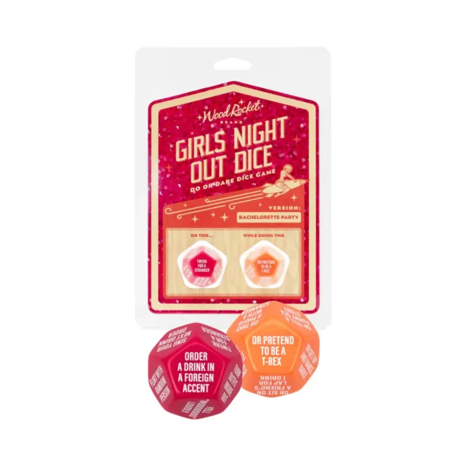 Girls Night Out Bachelorette Party Dice Game – 12-Sided Do or Dare Dice