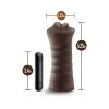EnLust Krystal Vibrating Mouth Pocket Stroker Brown EnLust Krystal Vibrating Mouth Pocket Stroker Brown