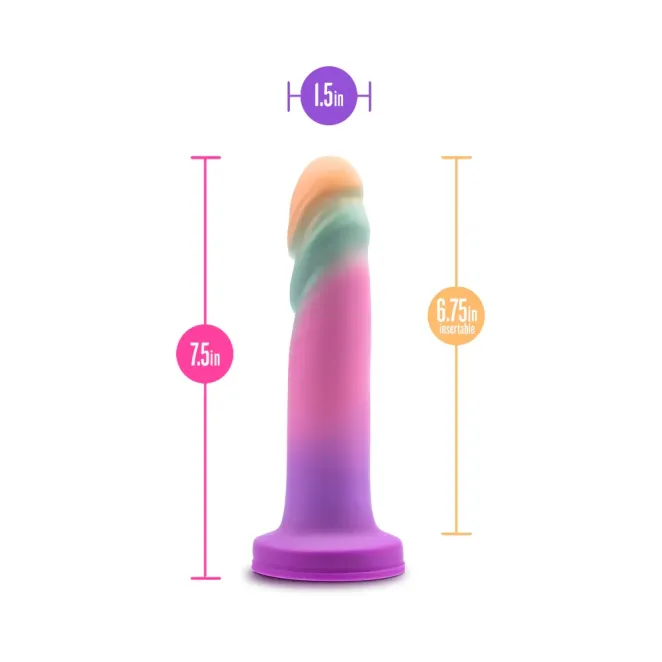 7 Inch Avant Sunrise Luxe Realistic Multicolored Silicone Dildo