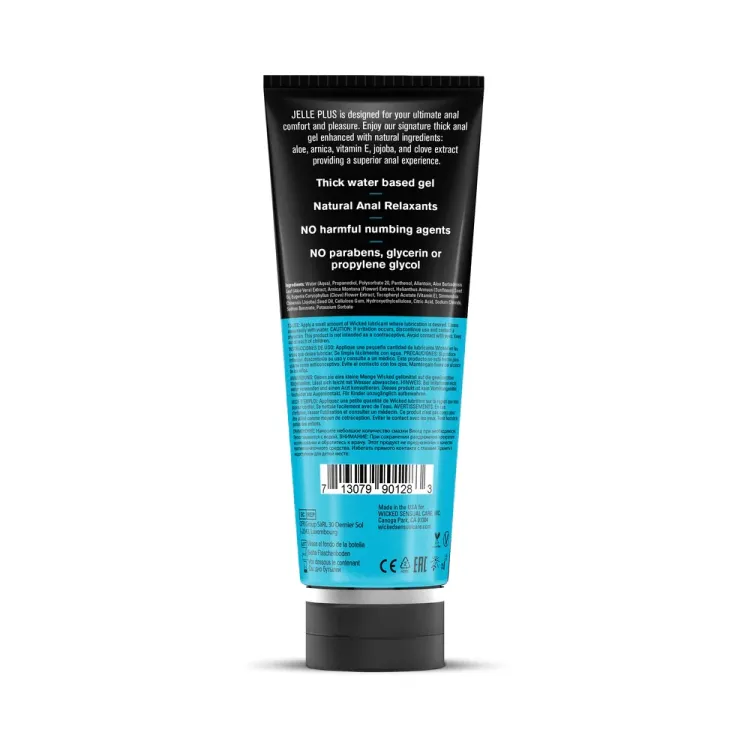 Wicked Jelle Plus Anal Lubricant with Relaxants 8 oz. Wicked Jelle Plus Anal Lubricant with Relaxants 8 oz.
