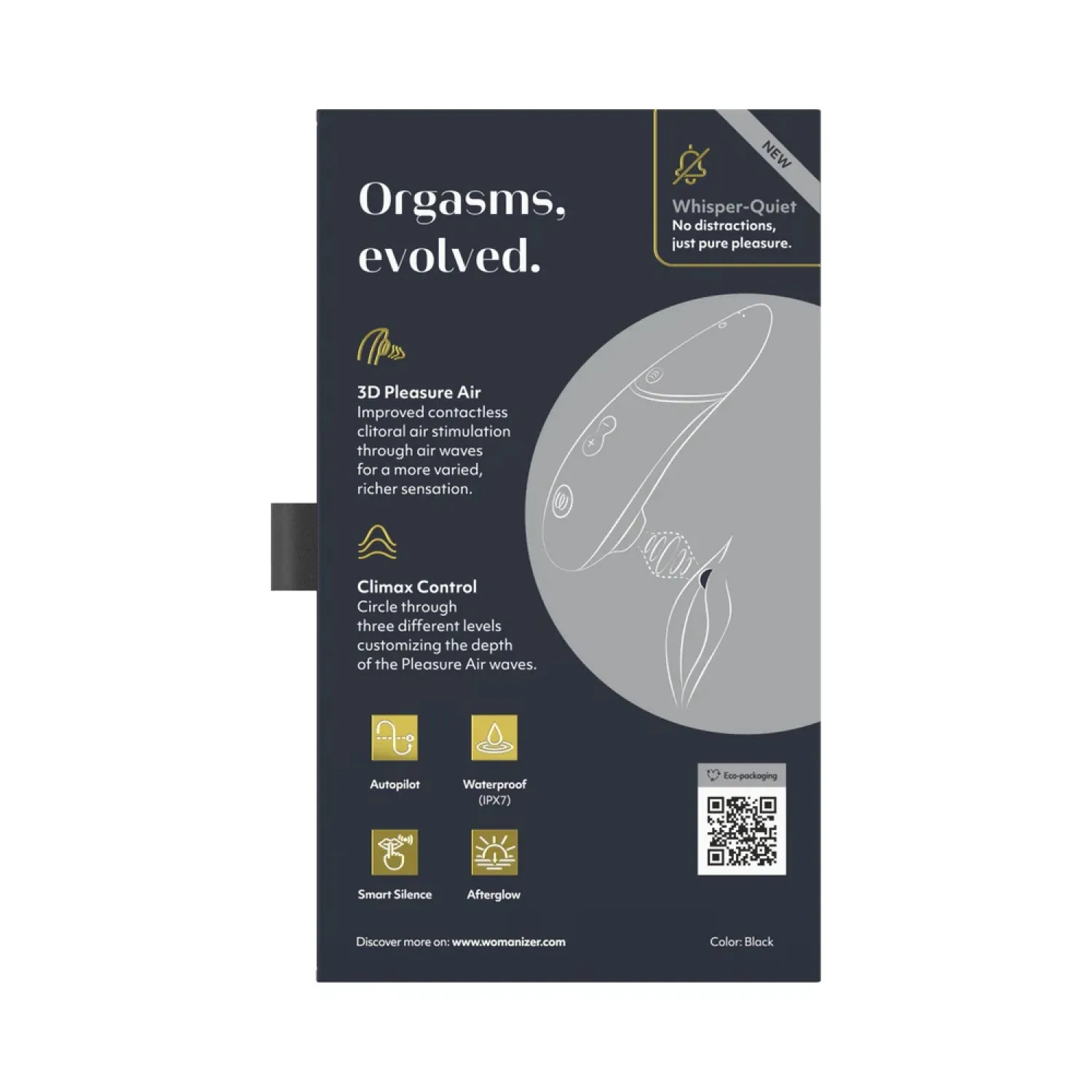 Womanizer Next 3D Pleasure Air Stimulator in Black