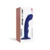 6 Inch Silicone Tapping Vibrating Dildo with Suction Cup Blue
