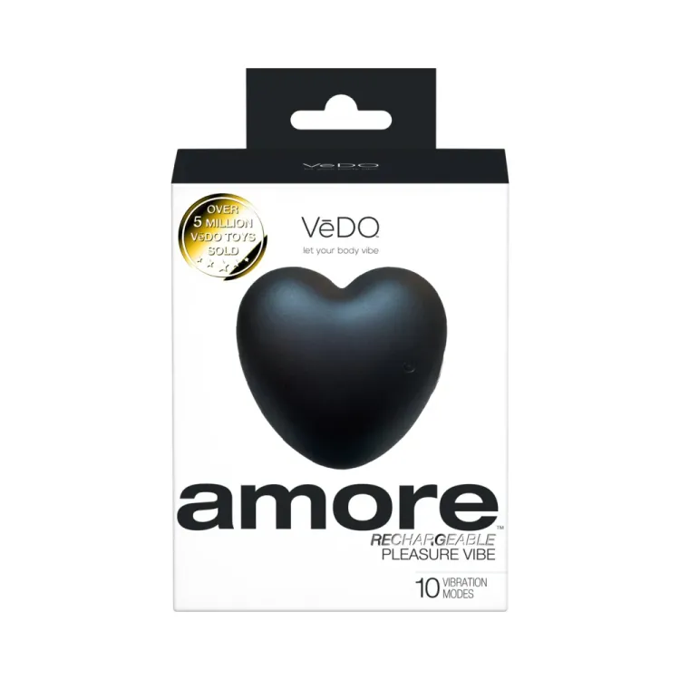 VeDO Amore Heart Shaped Vibe Black VeDO Amore Heart Shaped Vibe Black