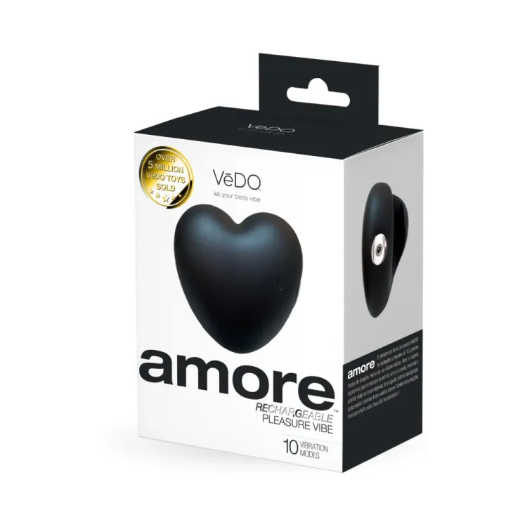 VeDO Amore Heart Shaped Vibe Black VeDO Amore Heart Shaped Vibe Black