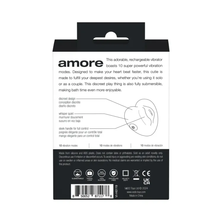 VeDO Amore Heart Shaped Vibe Black VeDO Amore Heart Shaped Vibe Black